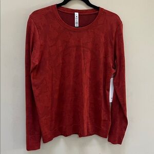 lululemon Swiftly Relaxed Women's Long-Sleeve Crewneck Top - Rust, 8 NWT